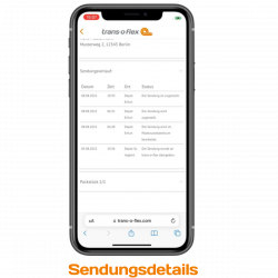 Sendungsdetails Insightapp