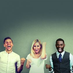 successful business man celebrates victory Menschen freuen sich, Erfolg, Diversity