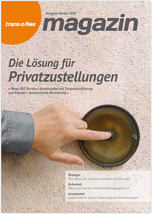 trans-o-flex Magazin Ausgabe Herbst 2018